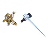 Easy to Install Irrigation Sprinkler 360 Degree Rotating Sprinkler Gun Zinc Alloy Adjustable Rocker Sprinkler - Low Angle