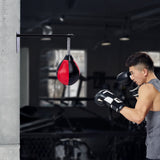 Wall Hanging Boxing Punching Bag Speed Training Stress Relief Kit with Wall Mount Bracket - 45-Degree Angle