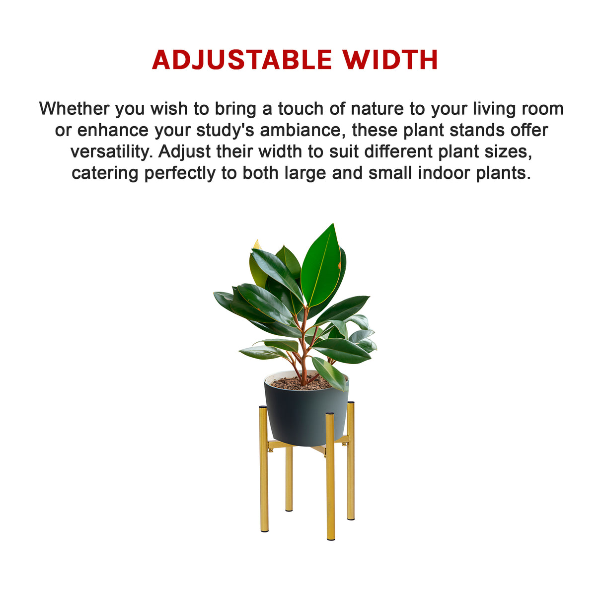 Metal Plant Stand Adjustable Indoor