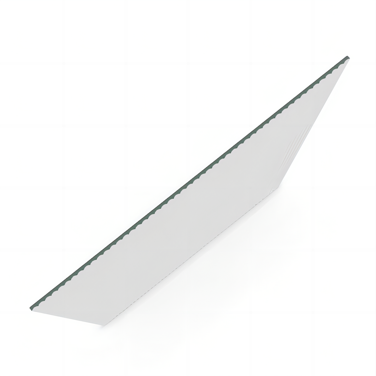 70cm Reeded Glass Shower Screen with Black F-Brackets and Round Pole