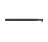 110cm Reeded Glass Shower Screen with Gunmetal U-Brackets and Square Pole - Extra Image