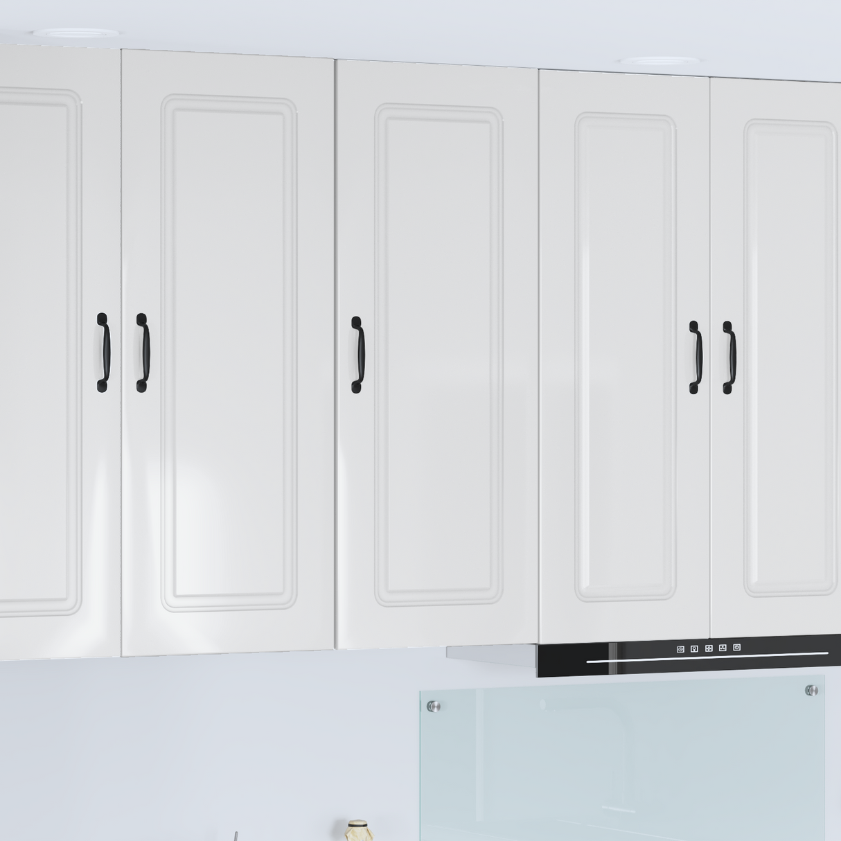 Dishwasher Panel Kalmar High Gloss White 40 x 31 x 100 cm