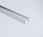 120cm Reeded Glass Shower Screen with Chrome Wall Channel