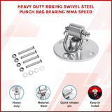 Heavy Duty Boxing Swivel Steel Punch Bag Bearing MMA Speed - 45-Degree Angle