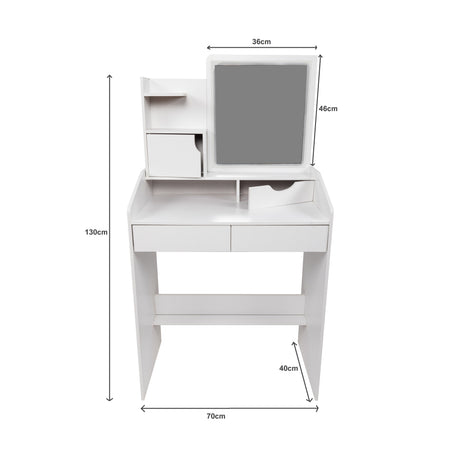 Makeup Vanity Mirror Desk Table with LED Lighting, image 10