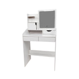 Makeup Vanity Mirror Desk Table with LED Lighting - 45-Degree Angle