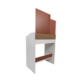 Makeup Vanity Mirror Desk Table with LED Lighting - Close-Up Angle