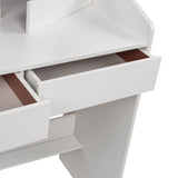 Makeup Vanity Mirror Desk Table with LED Lighting - Low Angle