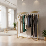 Commercial Clothing Garment Rack Retail Shop in Gold