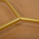 Commercial Clothing Garment Rack Retail Shop in Gold - Close-Up Angle