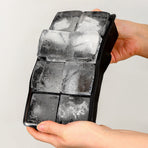 2x Ice Cube Tray Ball Mould Cube Silicone For Whisky Cocktails