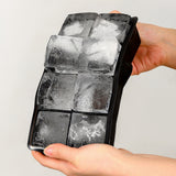 2x Ice Cube Tray Ball Mould Cube Silicone For Whisky Cocktails - Top-Down View