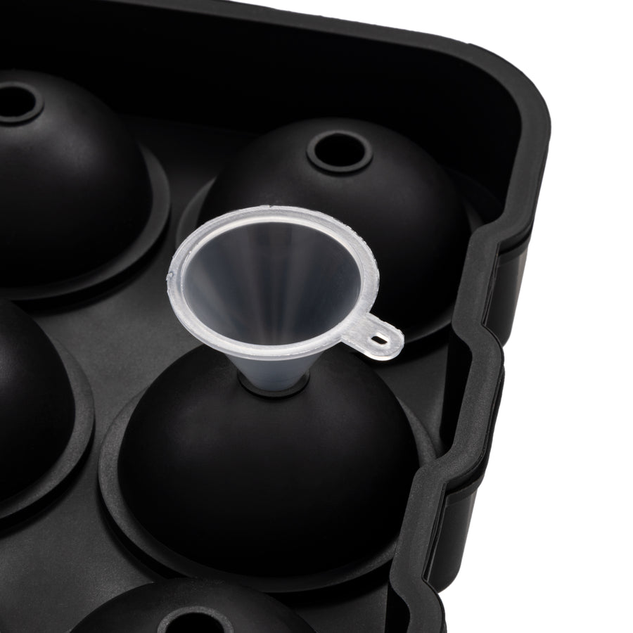 2x Ice Cube Tray Ball Mould Cube Silicone For Whisky Cocktails