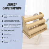 3-Tier Triple Bar Jewellery Display Rack - Close-Up Angle