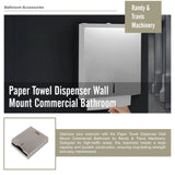 Paper Towel Dispenser Wall Mount Commercial Bathroom - Low Angle