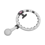 Weighted Hoola Hoop for Adults Weight Loss Exercise 2 in 1 Abdomen Massage Fitness - Front View