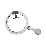 Weighted Hoola Hoop for Adults Weight Loss Exercise 2 in 1 Abdomen Massage Fitness - Top-Down View