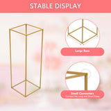 Gold Metal Flower Stand - 45-Degree Angle