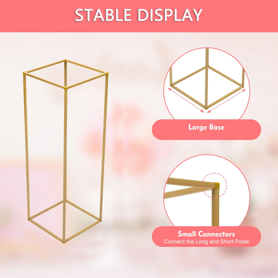 Gold Metal Flower Stand