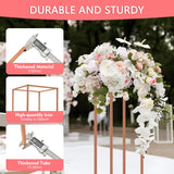Rose Gold Metal Flower Stand