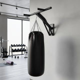 Wall Mounted Pull Up Bar 2 IN 1 Pull Up Dip Bar Station Outdoor Strength Training Home Gym - Close-Up Angle