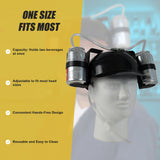 Novelty Drinking Helmet Beer Hat Bucks Hens Soda Holder Party - Side View