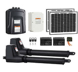 800KG Double Swing Auto Motor Remote Gate Opener with 20W Solar Backup