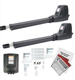 800KG Double Swing Auto Motor Remote Gate Opener with 20W Solar Backup