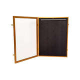 Wall Display/Case Lockable Rack 80cm Football Basketball Jersey Storage Box in Gold - Front View