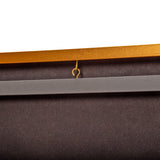 Wall Display/Case Lockable Rack 80cm Football Basketball Jersey Storage Box in Gold - Side View