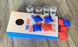 Cornhole Toss Portable Entertainment for Buck Hens Parties - 45-Degree Angle