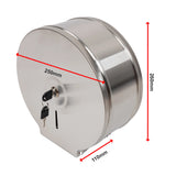 Brushed Stainless Steel Wall Mounted Toilet Paper Towel Dispenser