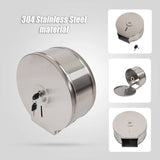 Brushed Stainless Steel Wall Mounted Toilet Paper Towel Dispenser