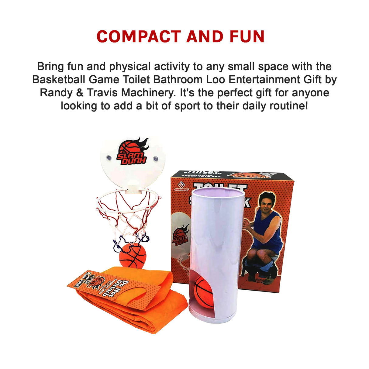 Basketball Game Toilet Bathroom Loo Entertainment Gift