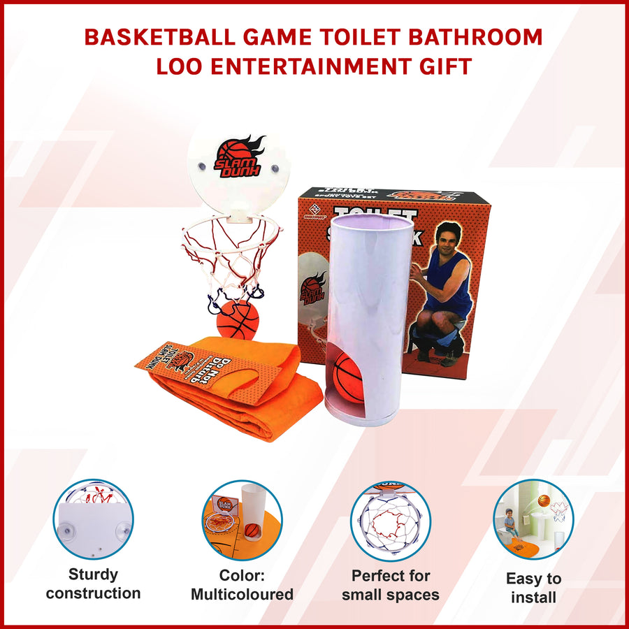 Basketball Game Toilet Bathroom Loo Entertainment Gift