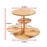 4 Tier Round Dessert Stand Tower Cake Cupcake Display - Extra Image