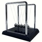 Newton's Cradle Steel Balance Small Pendulum Physics Science - Front View
