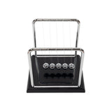 Newton's Cradle Steel Balance Small Pendulum Physics Science - Low Angle