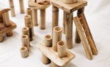 Bamboo building set 50 pcs - Front View