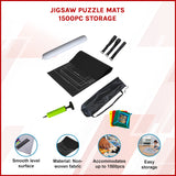 Jigsaw Puzzle Mats 1500pc Storage - Front View