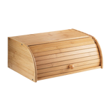 Bamboo Bread Box Kitchen Storage - Rear View