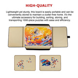 Portable Jigsaw 1000 Pieces Board Puzzle Storage Carry Safe Case Carrier - Close-Up Angle