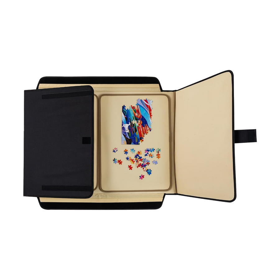 Portable Jigsaw 1000 Pieces Board Puzzle Storage Carry Safe Case Carrier
