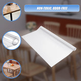 PVC Tablecloth Clear Plastic Cover Protector Mat - Rear View