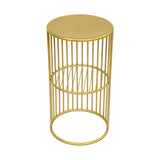 Round Side Table Bedside Bedroom Lounge Furniture - Top-Down View