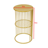 Round Side Table Bedside Bedroom Lounge Furniture - Close-Up Angle