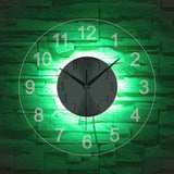Modern Wall Clock Art - Top-Down View