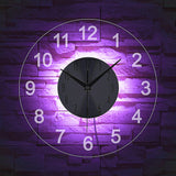 Modern Wall Clock Art - Rear View