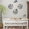 3pc Metal Art Wall Decor