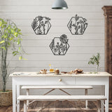 3pc Metal Art Wall Decor